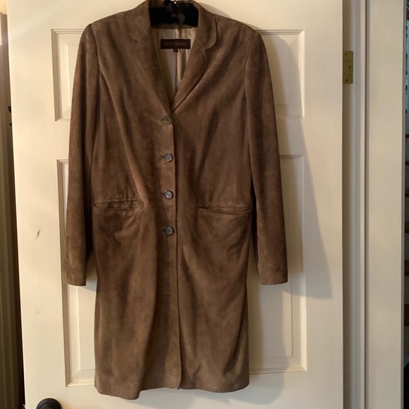 Genuine Suede 3/4 Length Coat - Picture 3 of 6